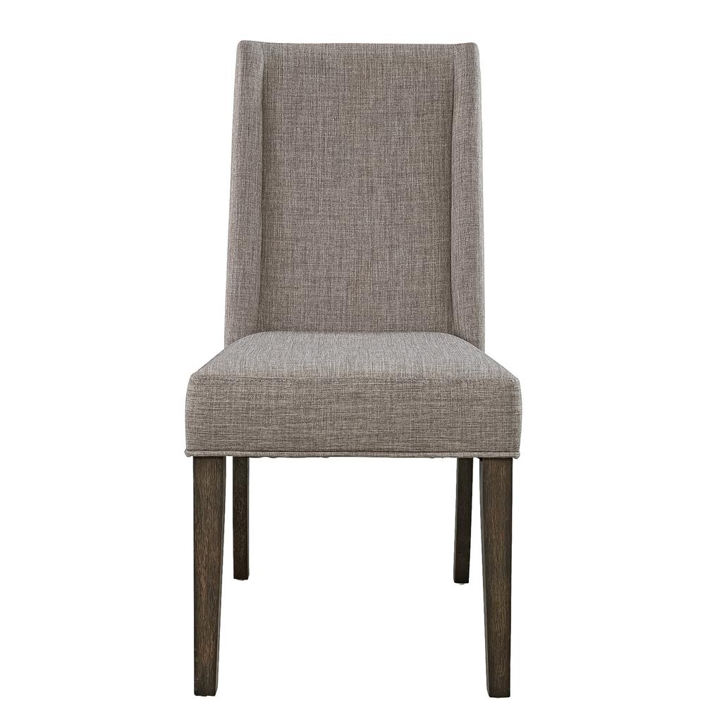 Double Bridge Upholstered Side Chair (RTA) in Dark Chestnut. Picture 2