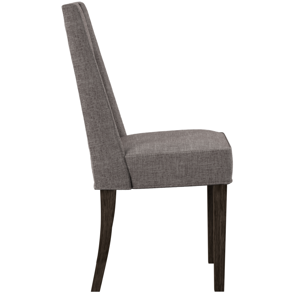 Double Bridge Upholstered Side Chair (RTA)-Set of 2 in Dark Chestnut. Picture 6
