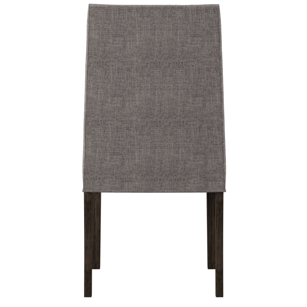 Double Bridge Upholstered Side Chair (RTA)-Set of 2 in Dark Chestnut. Picture 4