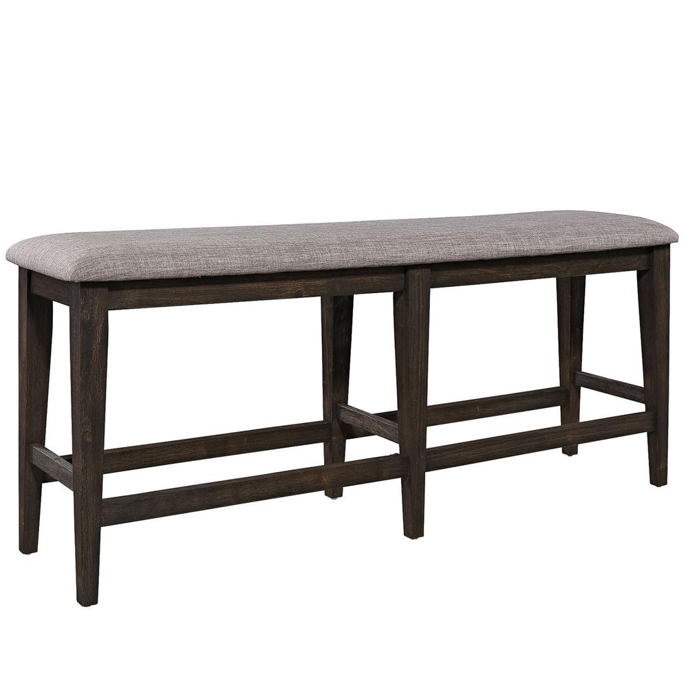 Double Bridge Counter Bench (RTA) in Dark Chestnut. Picture 1