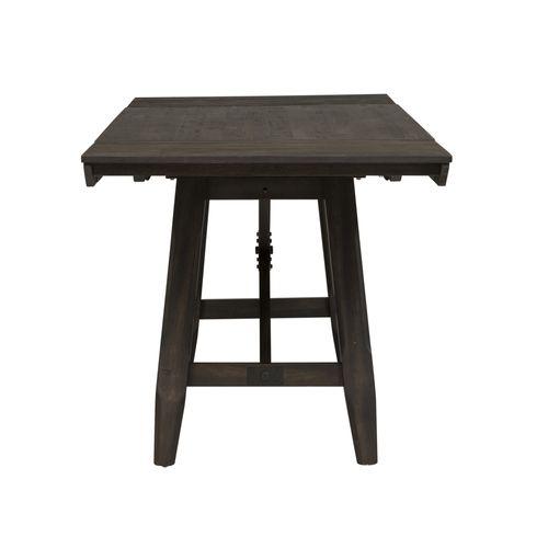 Double Bridge 5 Piece Gathering Table Set in Dark Chestnut. Picture 5
