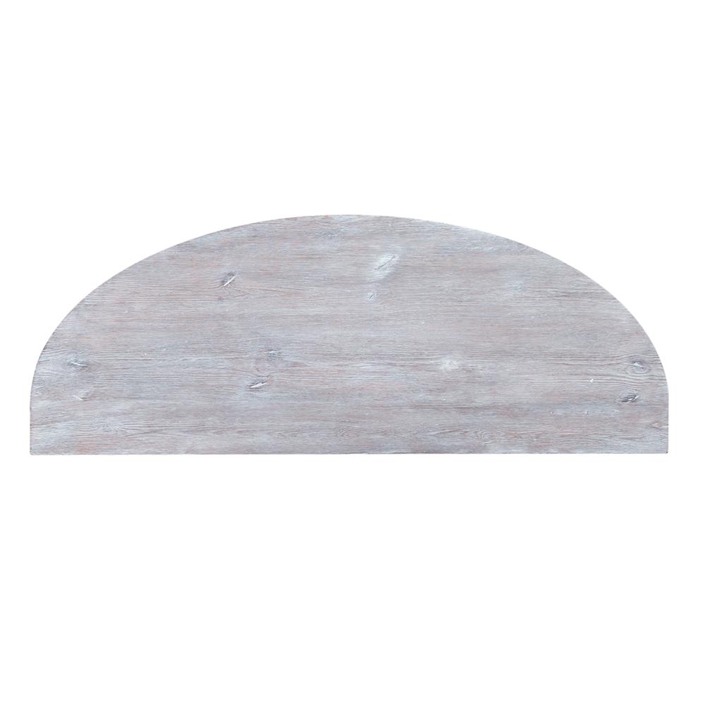 Greystone Mill Sofa Table in Stone White Wash w/ Wirebrush Distressing. Picture 7