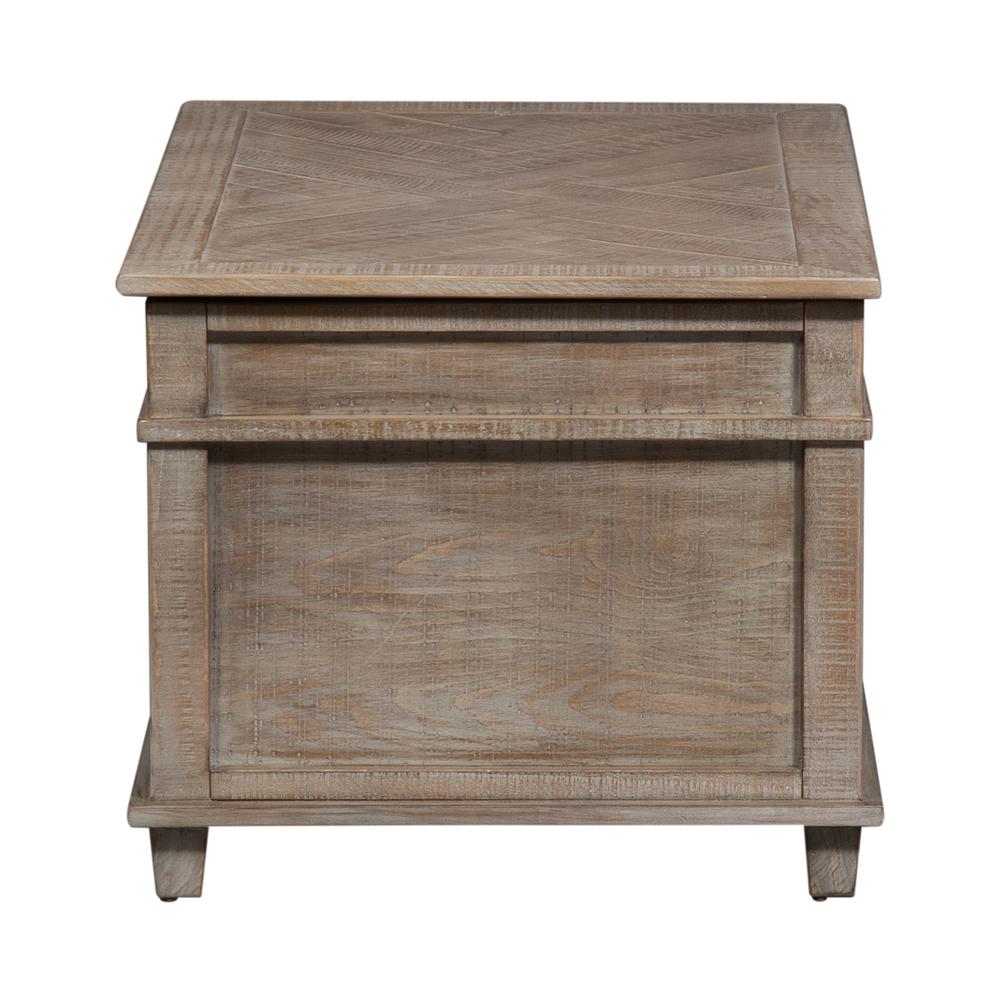 Parkland Falls Storage Trunk in Weathered Taupe. Picture 7