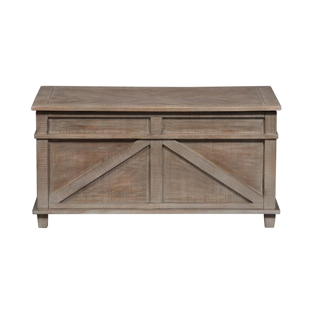 Parkland Falls Storage Trunk in Weathered Taupe. Picture 8