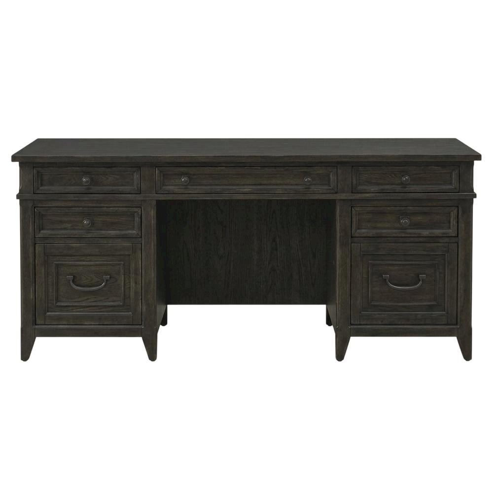 Elegant White Oak Veneer Credenza in Rubberwood Solids for Office Storage. Picture 4
