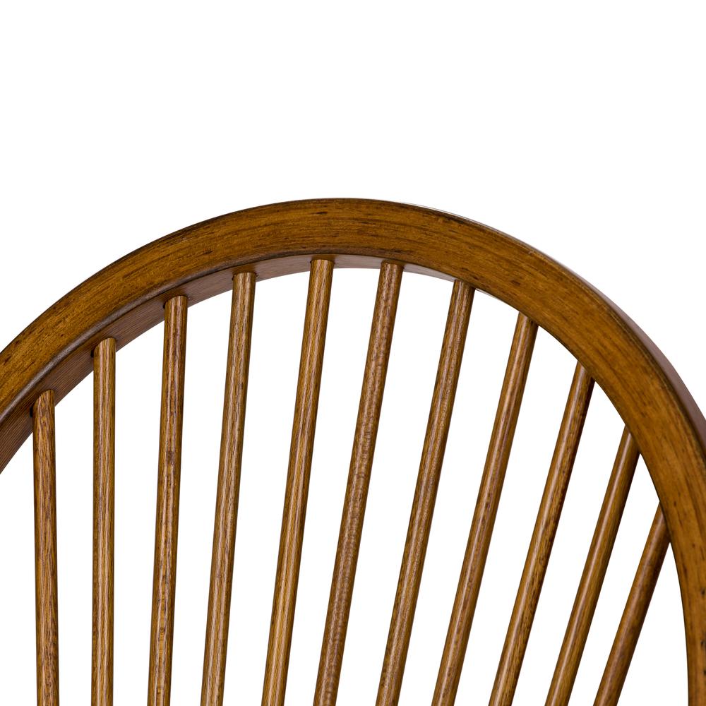 Treasures Sheaf Back Side Chair - Oak-Set of 2 in Rustic Oak. Picture 10