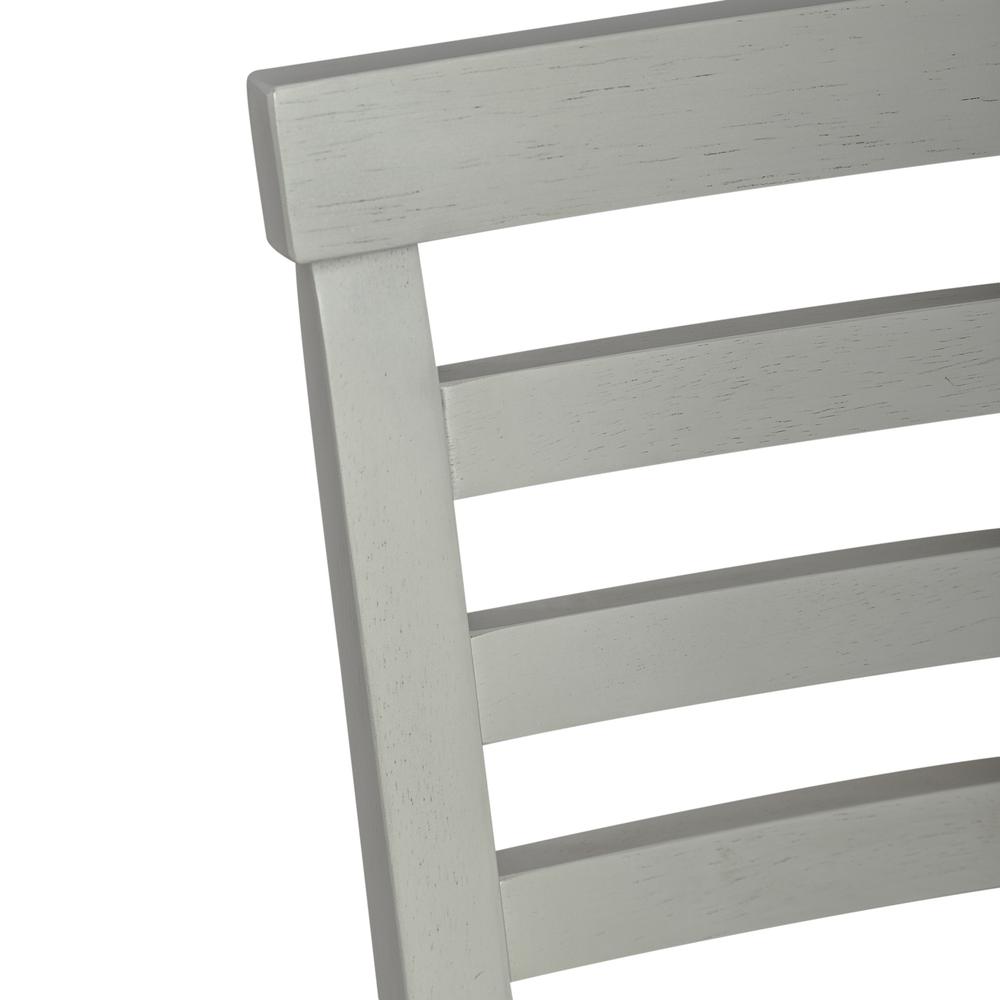 Uph Ladder Back Side Chair (RTA) - Set of 2 Transitional White. Picture 3