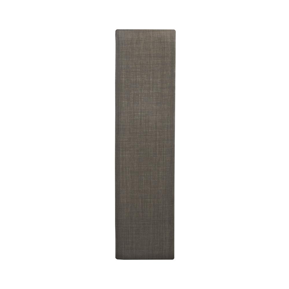 Brook Bay Upholstered Dining Bench in Textured White w/ Carbon Gray Top. Picture 6