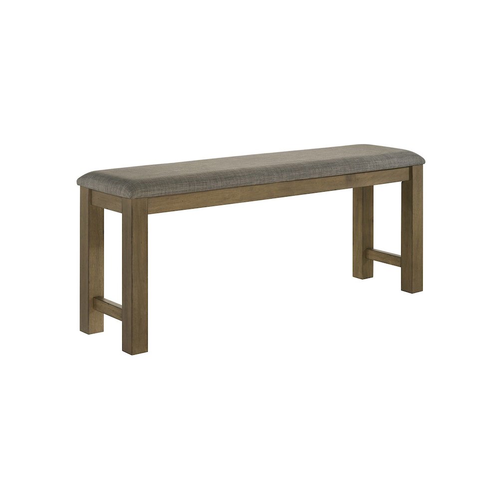Brook Bay Upholstered Counter Height Bench for Dining Room - Sandstone Brown. Picture 7