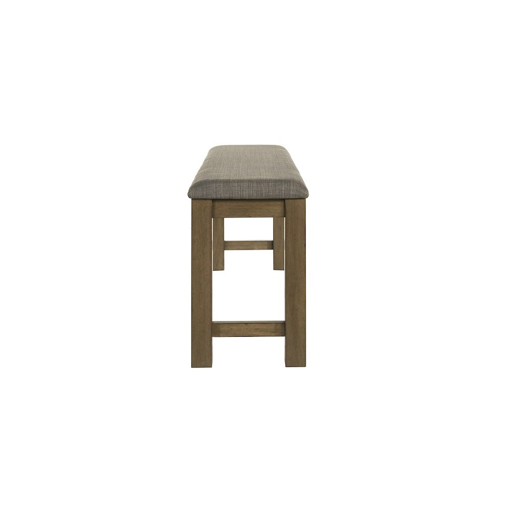 Brook Bay Upholstered Counter Height Bench for Dining Room - Sandstone Brown. Picture 2