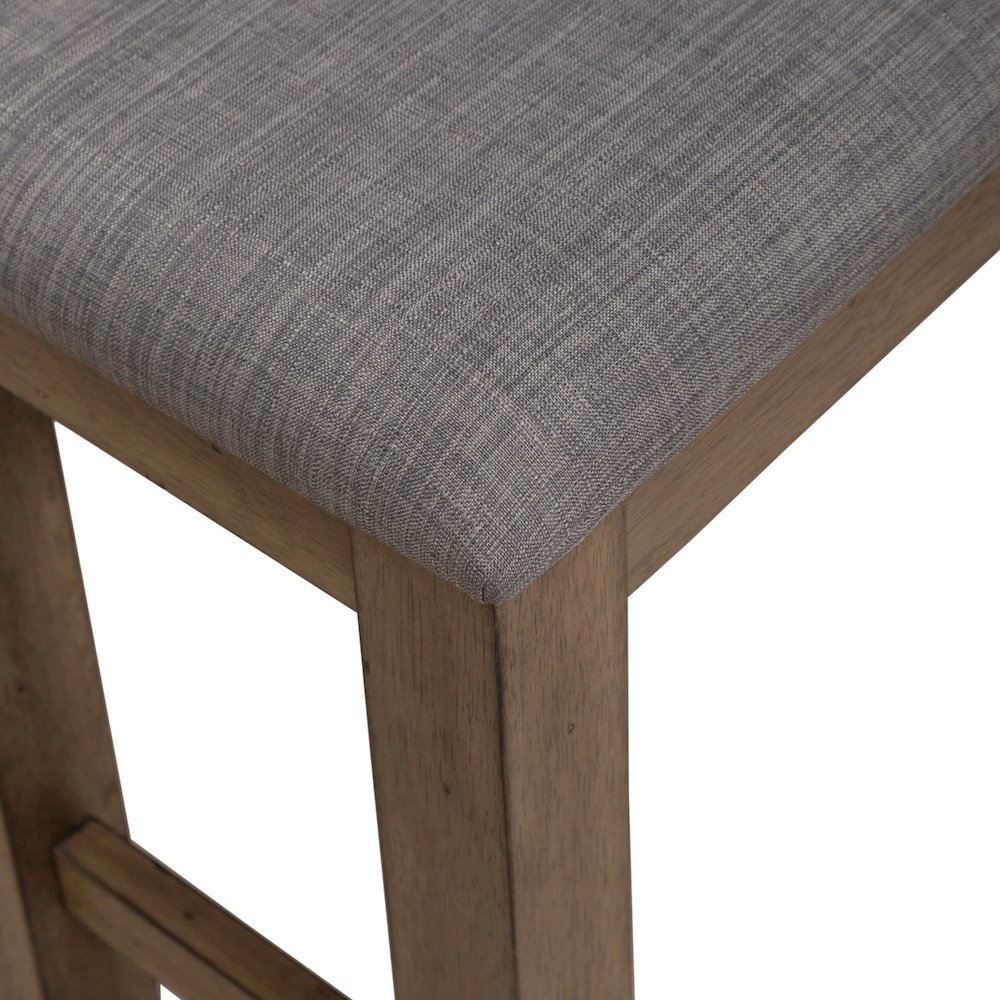 Brook Bay Upholstered Counter Height Bench for Dining Room - Sandstone Brown. Picture 6