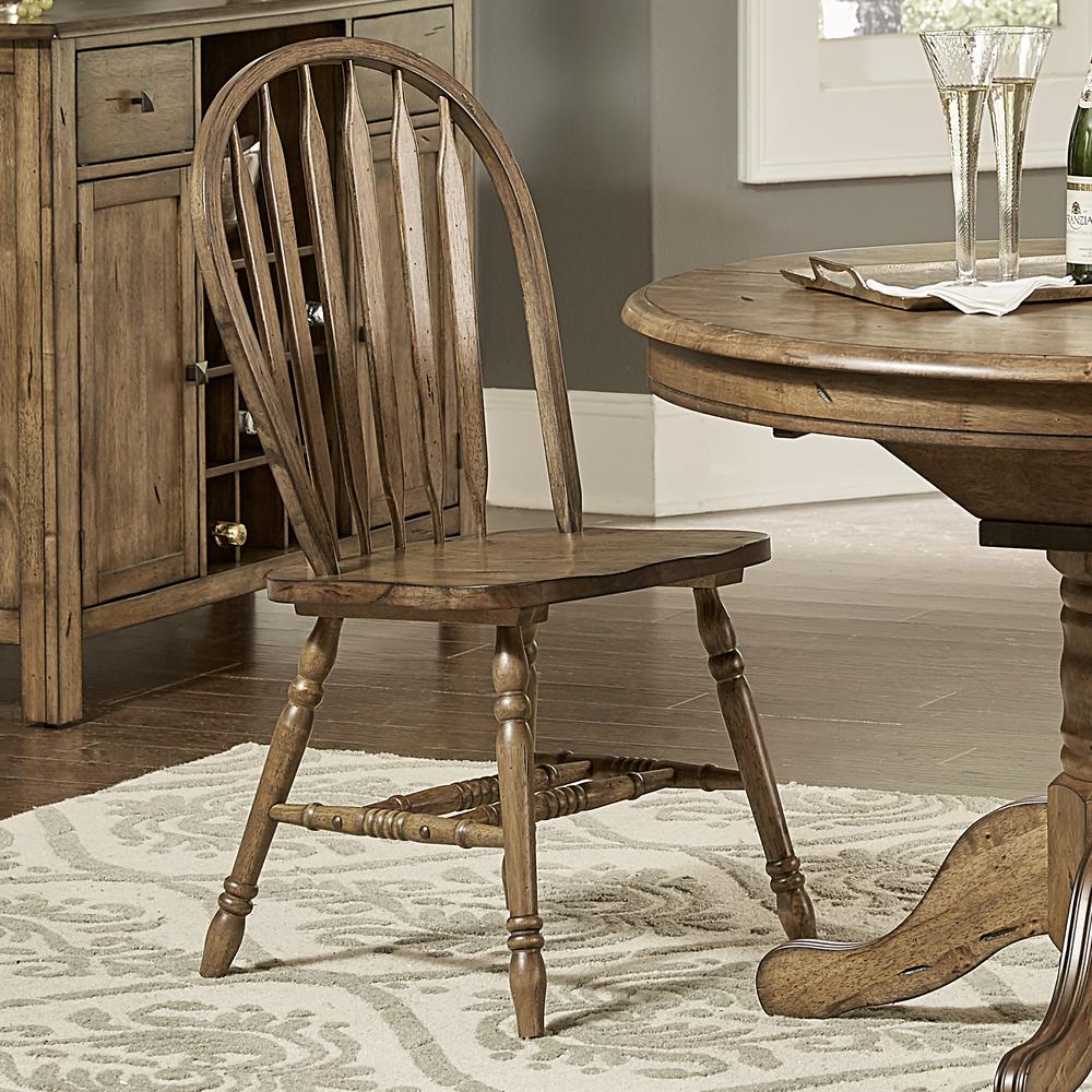 Carolina Crossing Windsor Side Chair-Set of 2 in Antique Honey. Picture 5