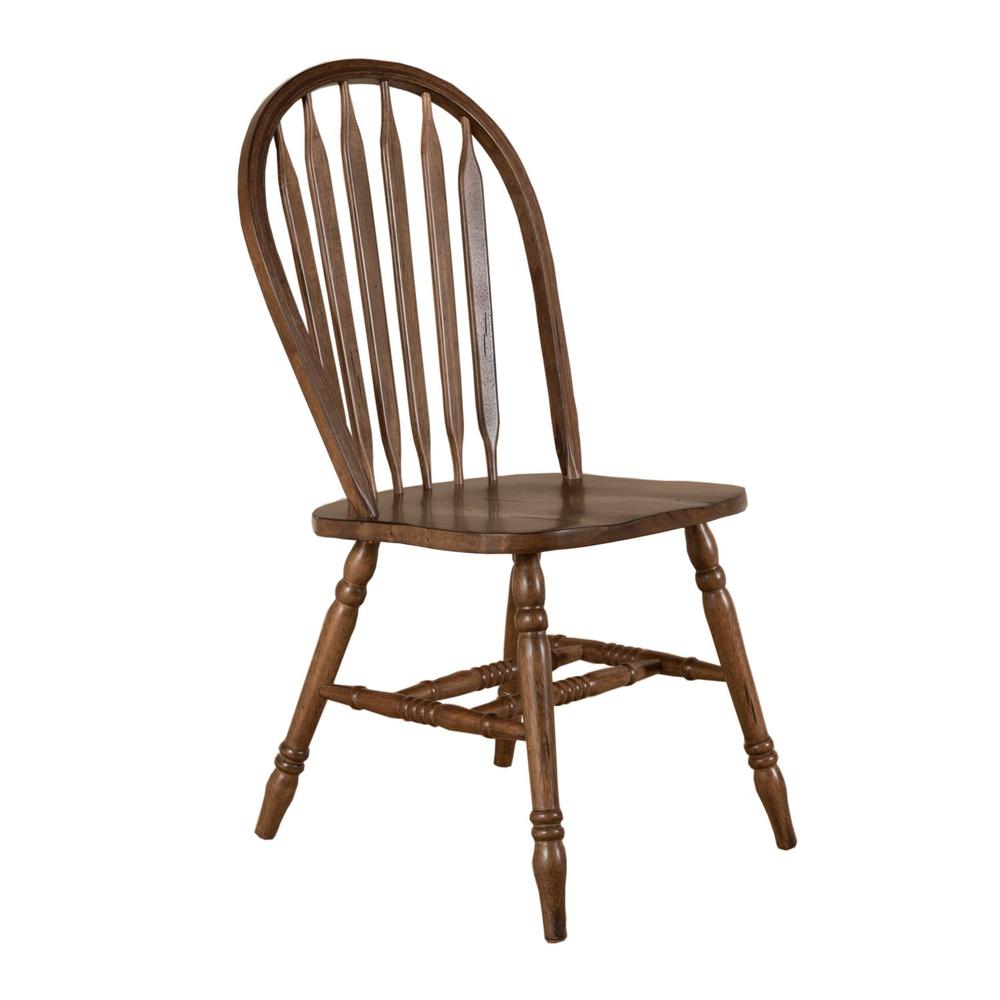 Carolina Crossing Windsor Side Chair in Antique Honey. Picture 1