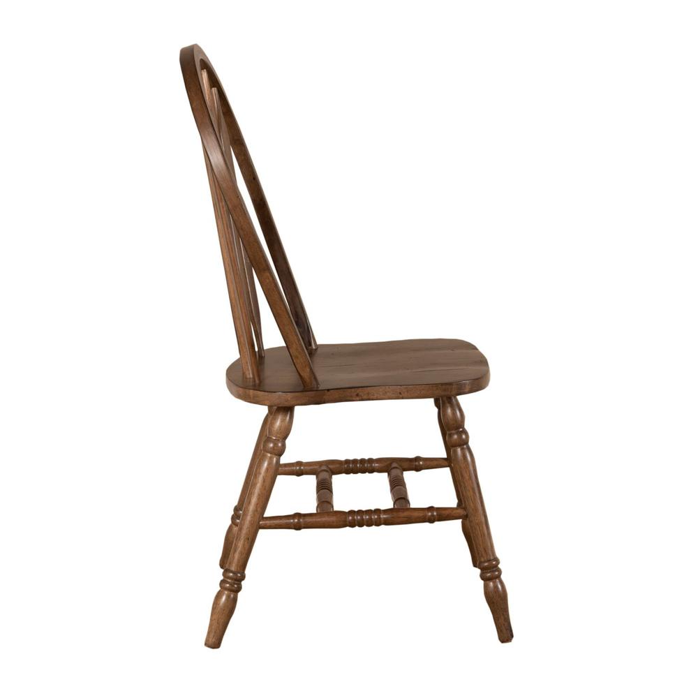 Carolina Crossing Windsor Side Chair in Antique Honey. Picture 3