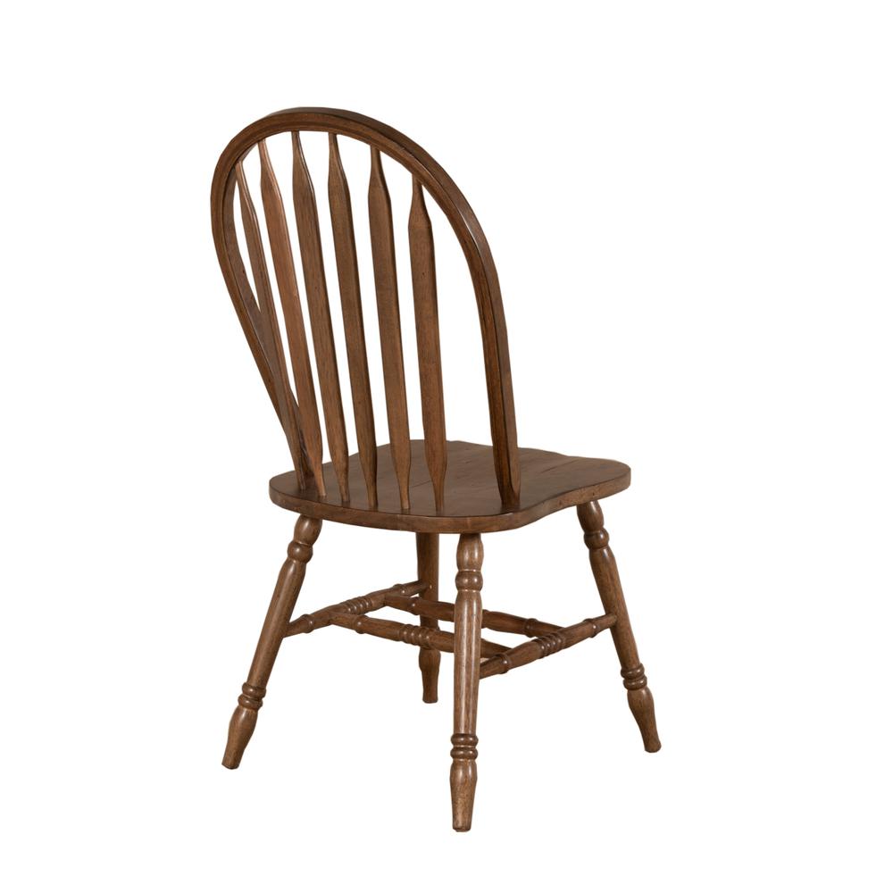 Carolina Crossing Windsor Side Chair-Set of 2 in Antique Honey. Picture 1