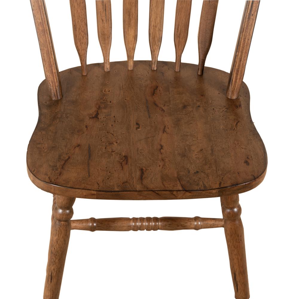 Carolina Crossing Windsor Side Chair-Set of 2 in Antique Honey. Picture 4