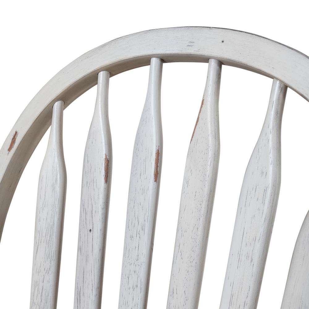 Windsor Side Chair- White- Set of 2 Solids White. Picture 8