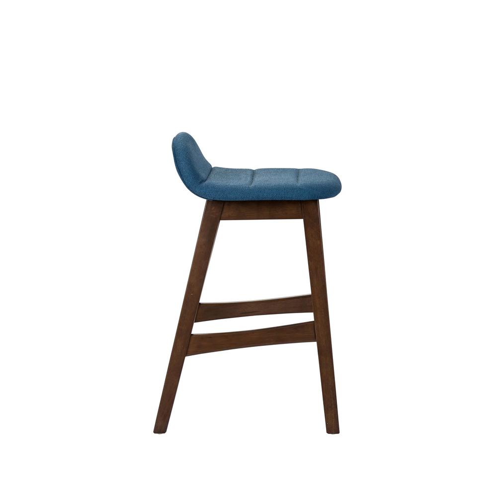 Space Savers 24 Inch Counter Chair - Blue (RTA) in Satin Walnut. Picture 2