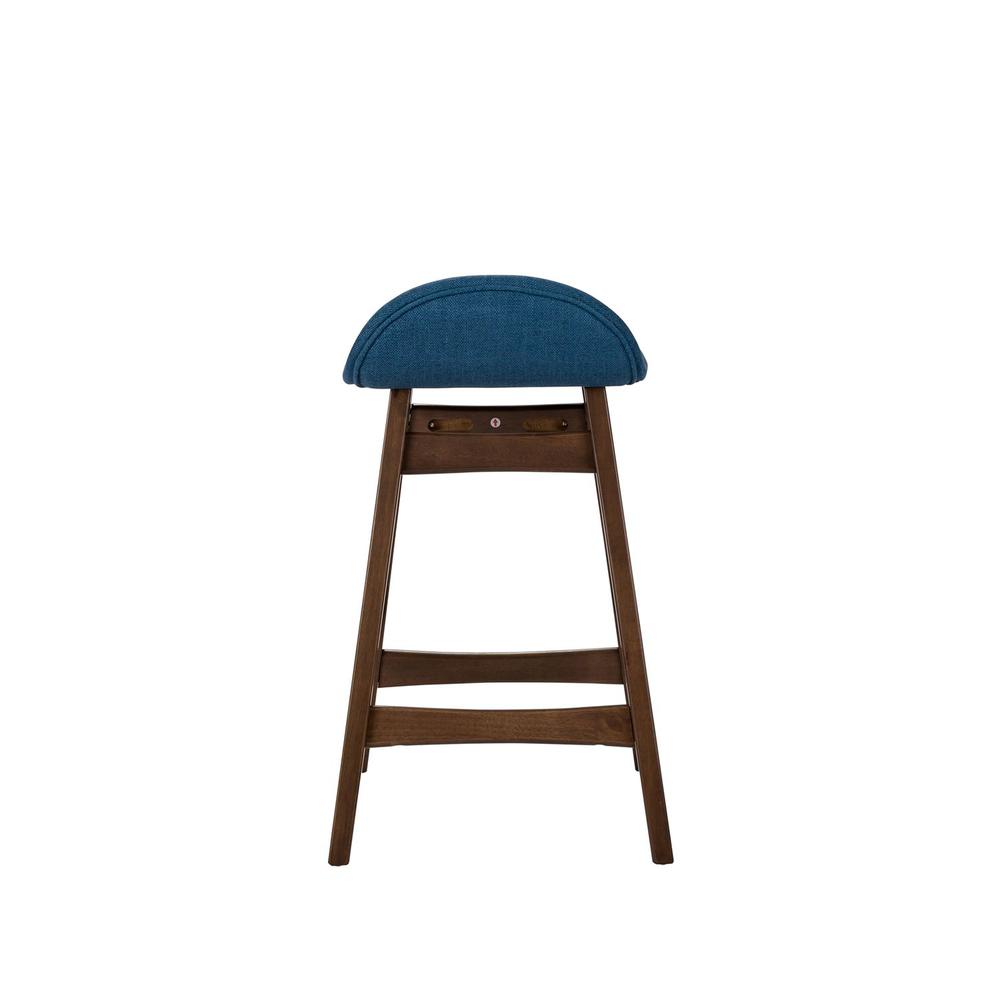 Space Savers 24 Inch Counter Chair - Blue (RTA) in Satin Walnut. Picture 3