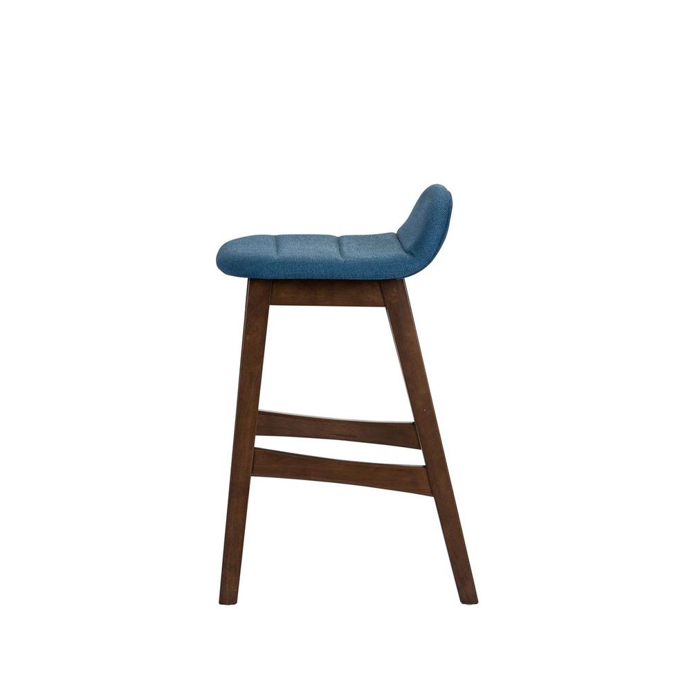 Space Savers 24 Inch Counter Chair - Blue (RTA) in Satin Walnut. Picture 4