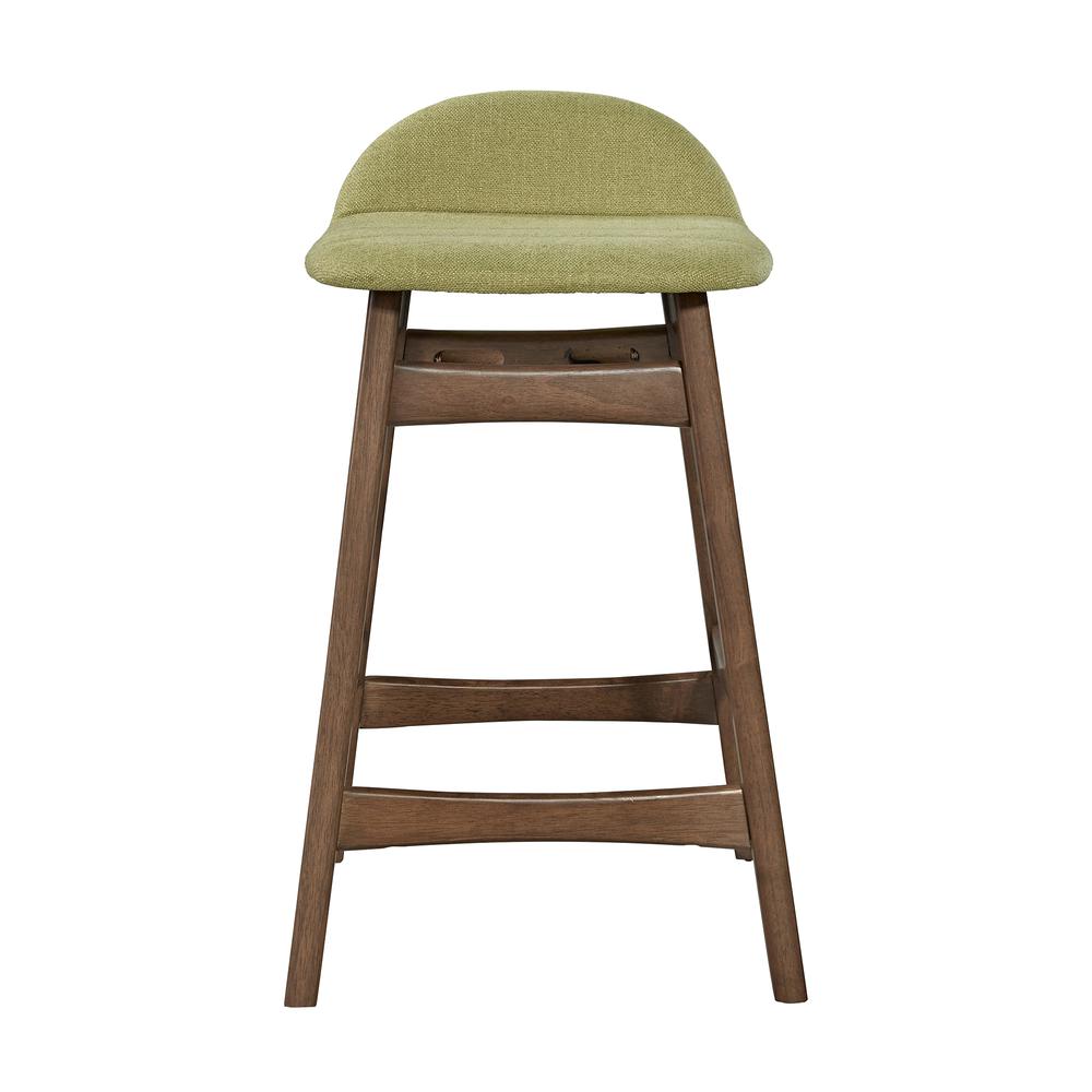 Space Savers 24 Inch Counter Chair - Green (RTA)-Set of 2 in Satin Walnut. Picture 7