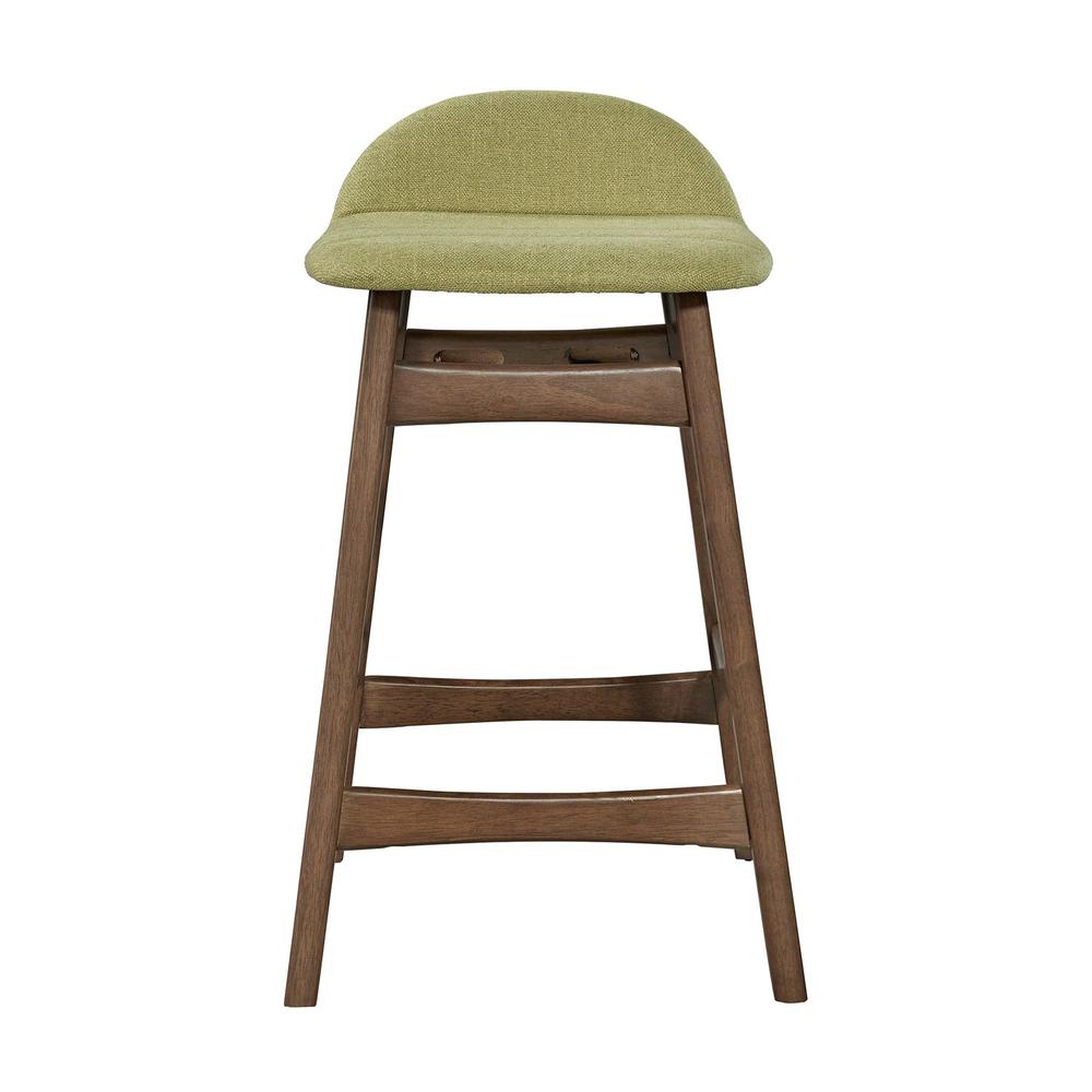 Space Savers 24 Inch Counter Chair - Green (RTA) in Satin Walnut. Picture 3