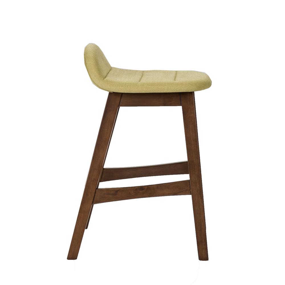 Space Savers 24 Inch Counter Chair - Green (RTA)-Set of 2 in Satin Walnut. Picture 8