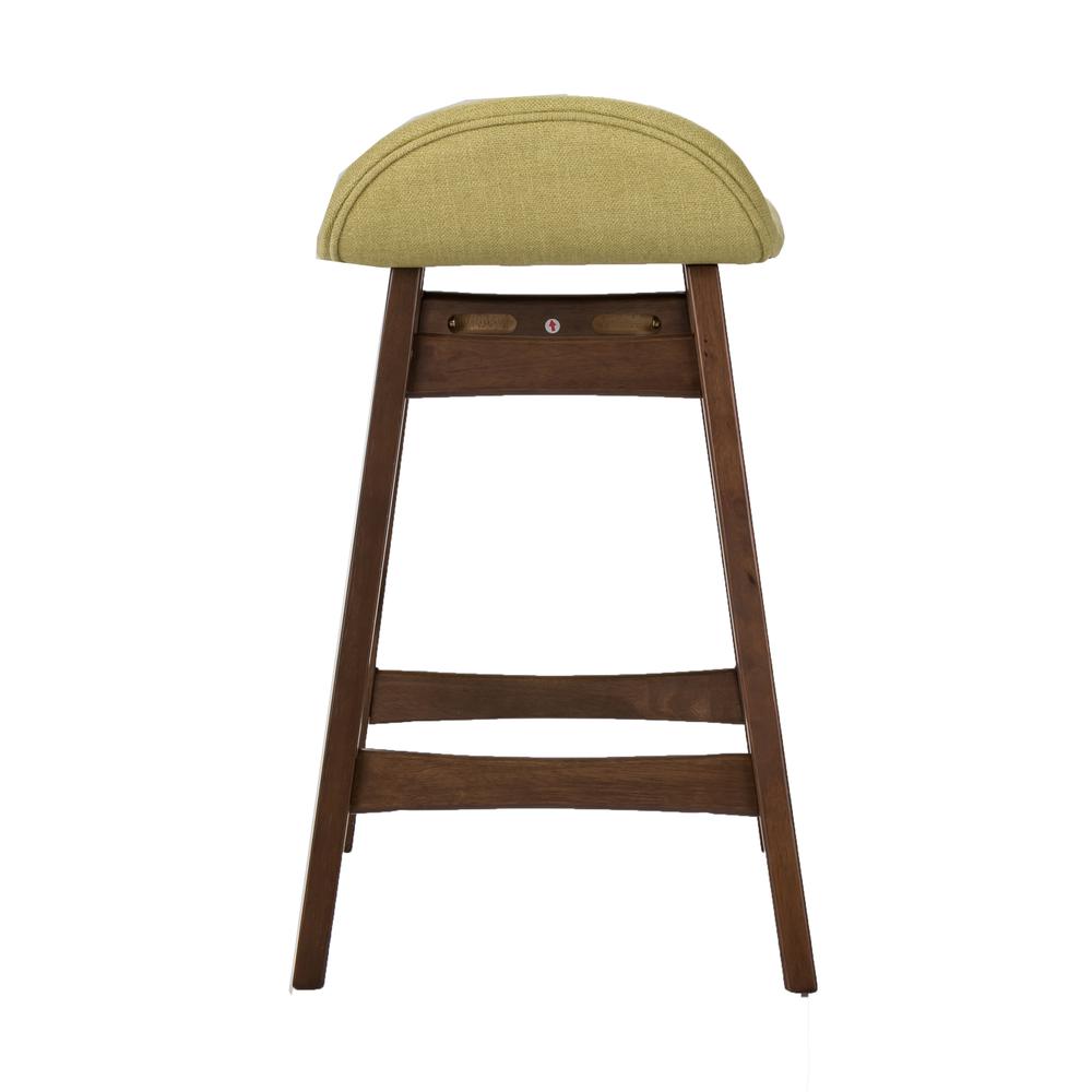 Space Savers 24 Inch Counter Chair - Green (RTA)-Set of 2 in Satin Walnut. Picture 5