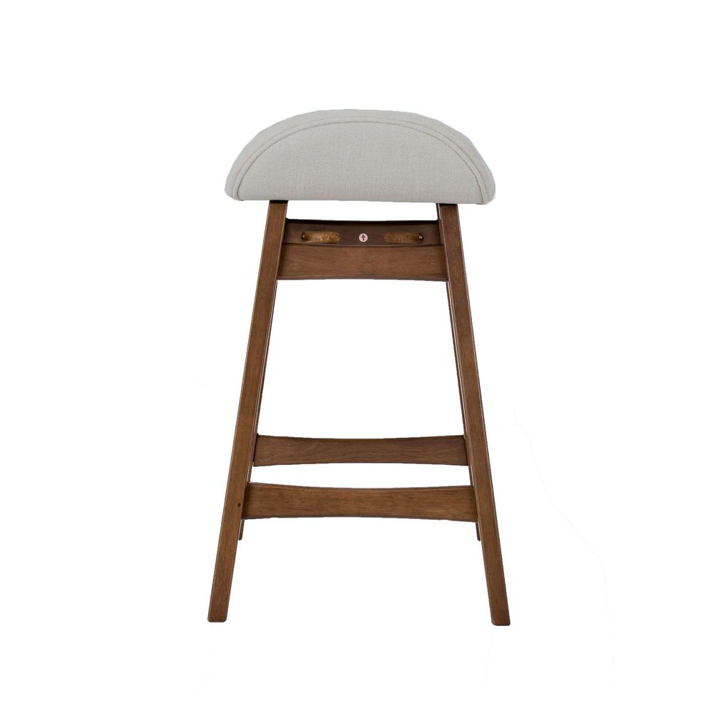Space Savers 24 Inch Counter Chair - Light Tan (RTA) in Satin Walnut. Picture 5