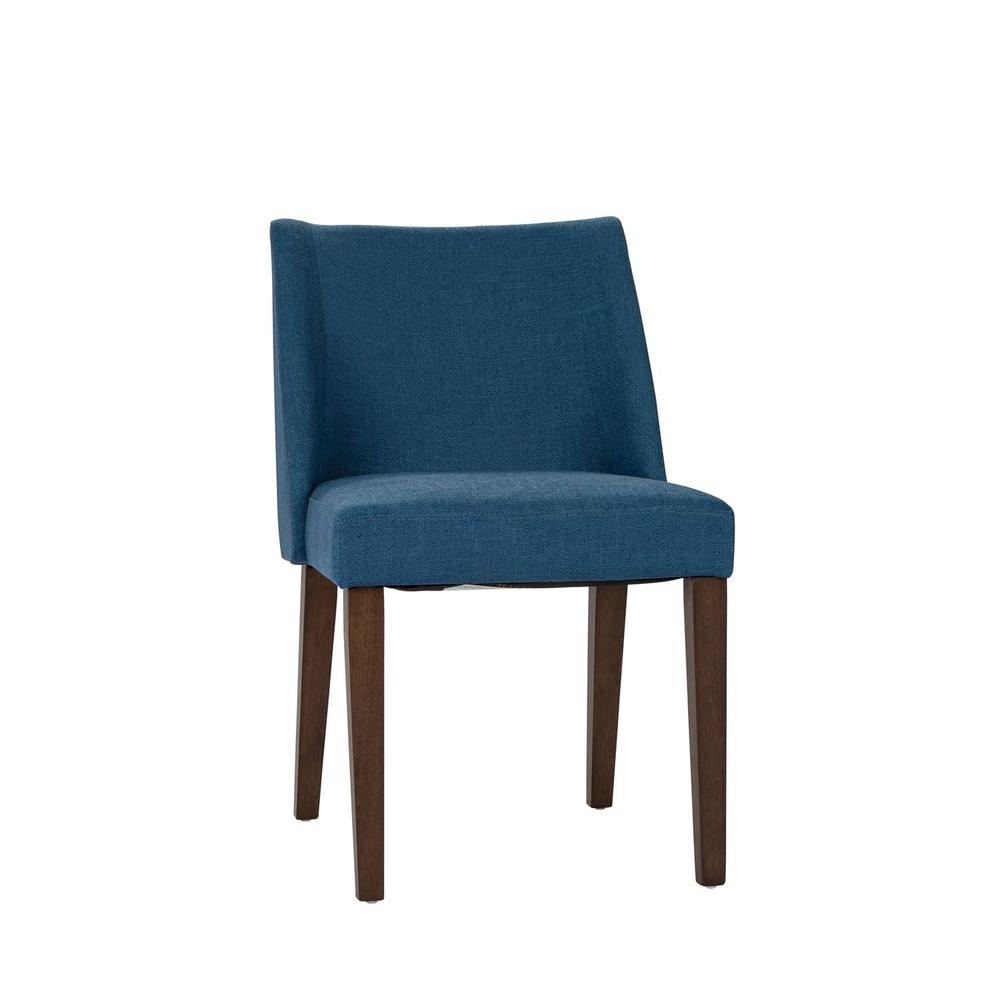 Space Savers Nido Chair - Blue (RTA) in Satin Walnut. Picture 8
