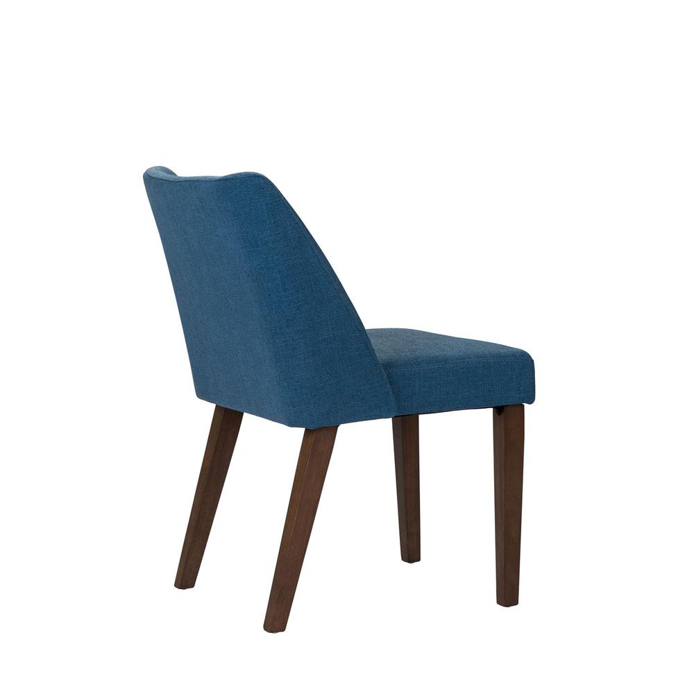Space Savers Nido Chair - Blue (RTA) in Satin Walnut. Picture 2