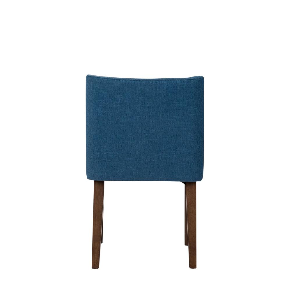 Space Savers Nido Chair - Blue (RTA) in Satin Walnut. Picture 3