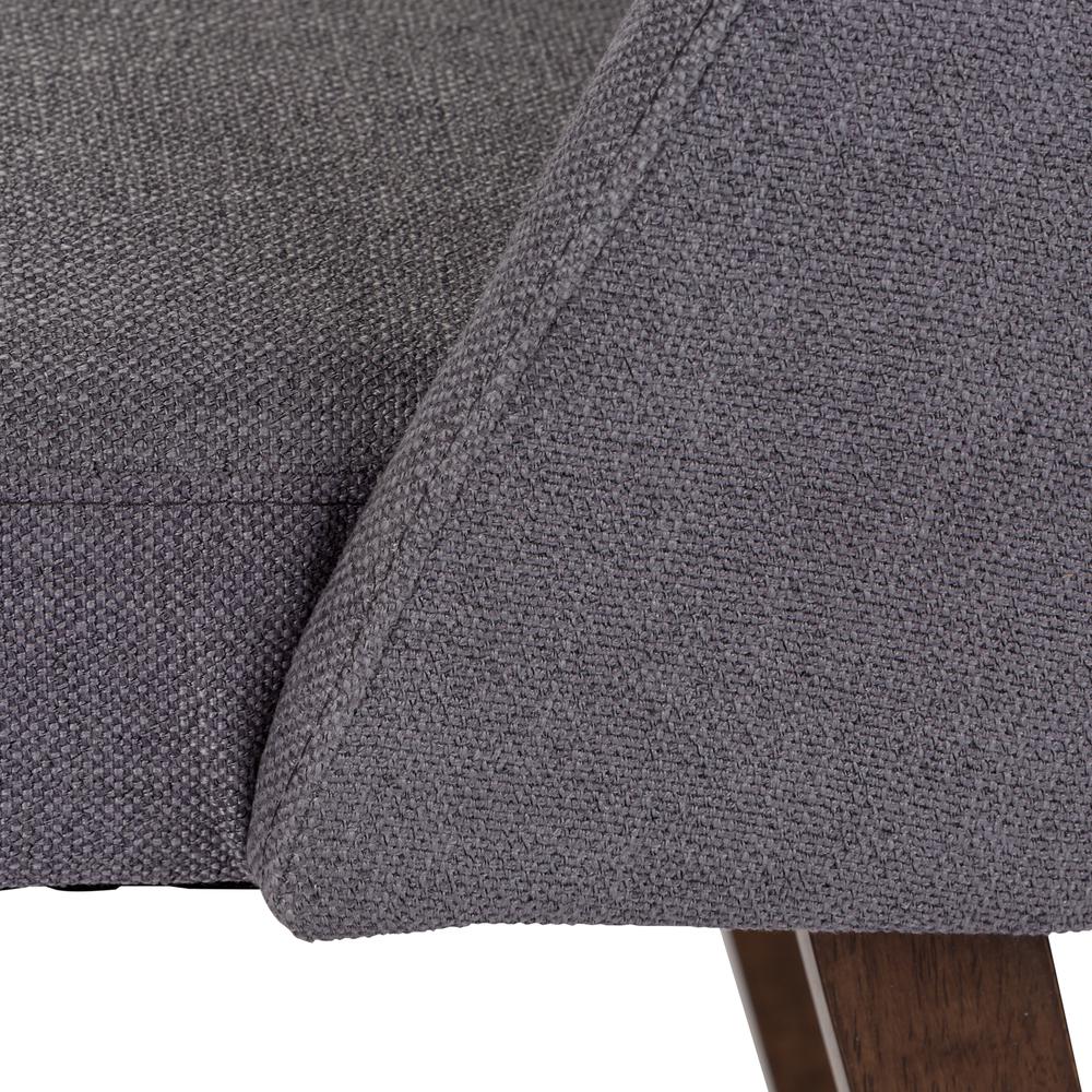 Space Savers Nido Chair - Grey (RTA)-Set of 2 in Satin Walnut. Picture 10