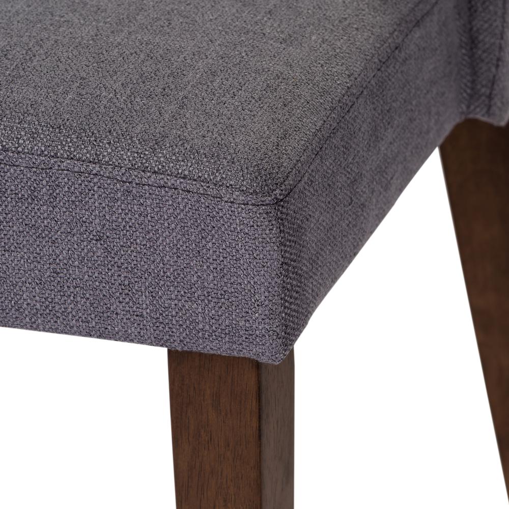 Space Savers Nido Chair - Grey (RTA)-Set of 2 in Satin Walnut. Picture 9