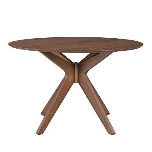 Space Savers 5 Piece Pedestal Table Set in Satin Walnut. Picture 2