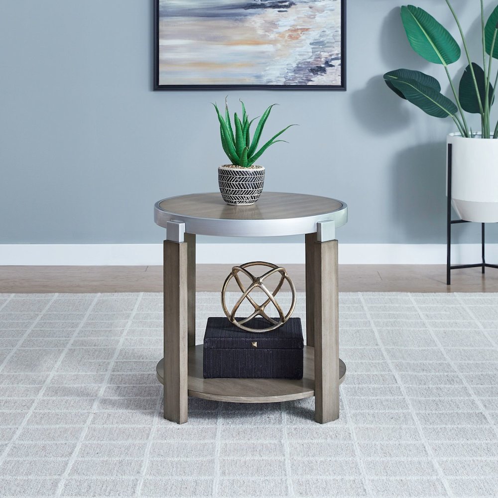 Sutton 3 Piece Set for Living Room - Cocktail Table, 2 End Tables -Bleached Sand. Picture 7