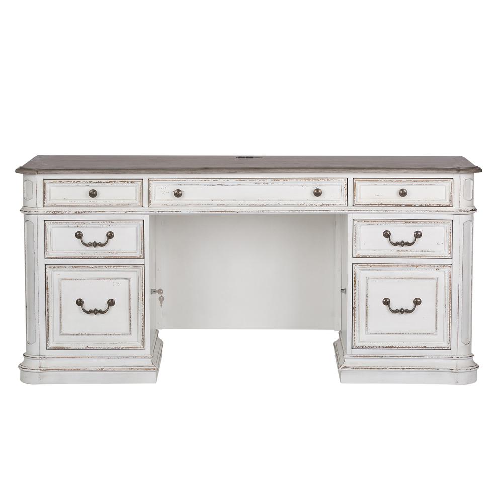 Magnolia Manor Credenza in Antique White. Picture 2
