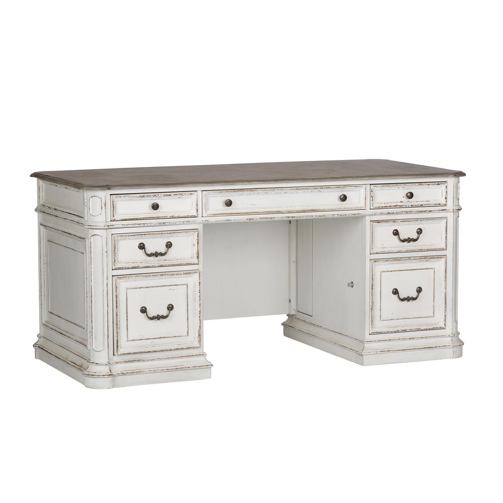 Magnolia Manor Desk in Antique White. Picture 2