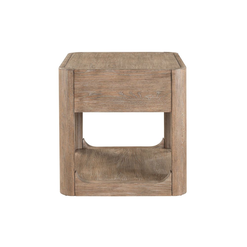 3 Piece Living Room Set Rectangular Cocktail Table, 2 End Tables - Clay Oak Wood. Picture 8