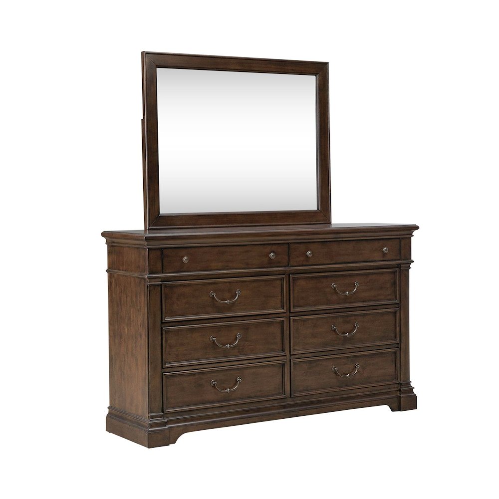Arden Road Bedroom Set - California King Poster Bed, Dresser & Mirror. Picture 4