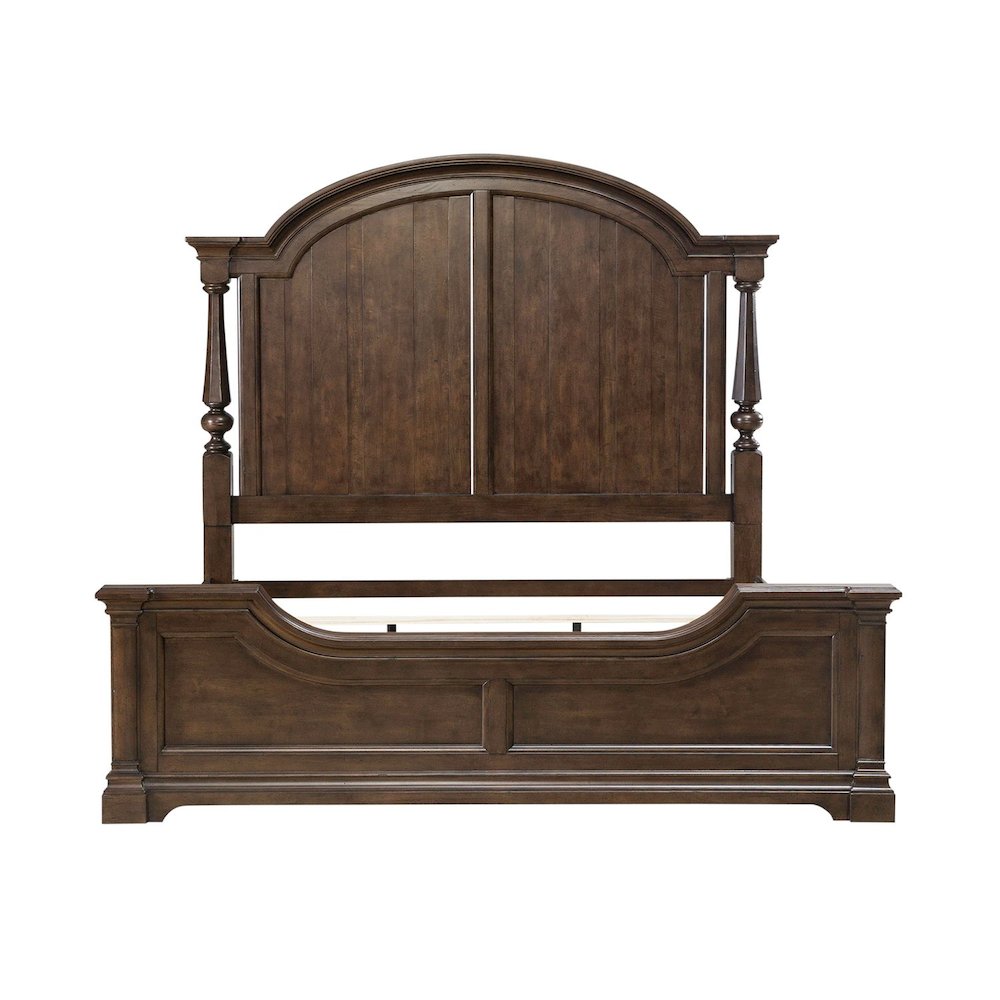 Arden Road King Poster Bed Frame - Satin Cherry. Picture 3