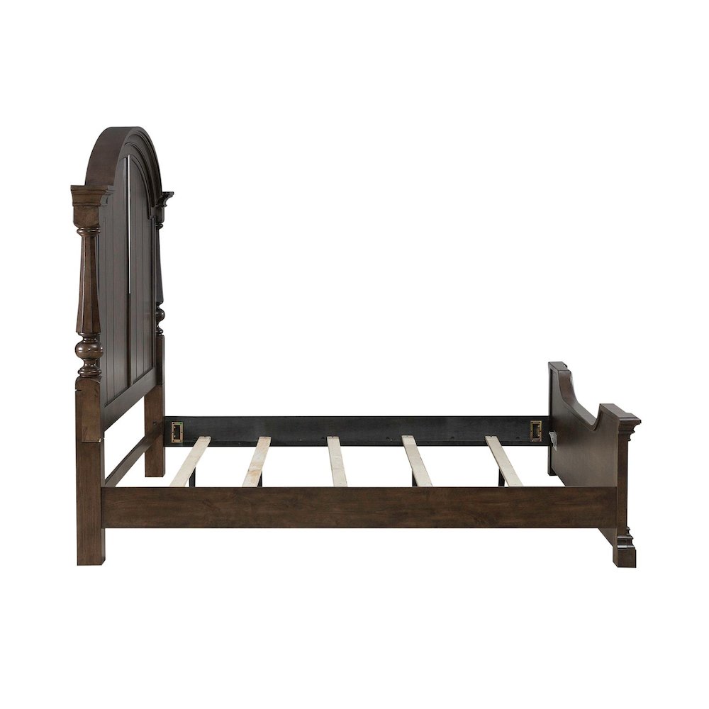 Arden Road King Poster Bed Frame - Satin Cherry. Picture 4