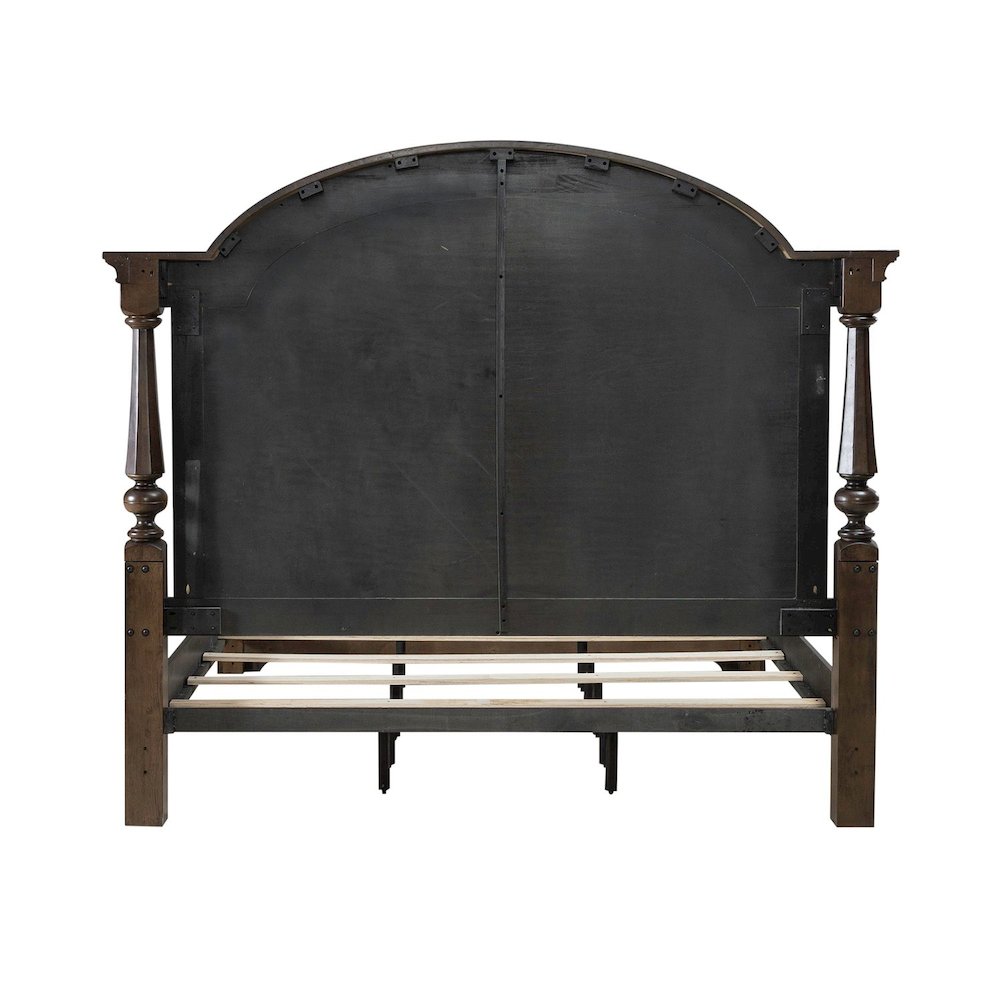 Arden Road King Poster Bed Frame - Satin Cherry. Picture 5