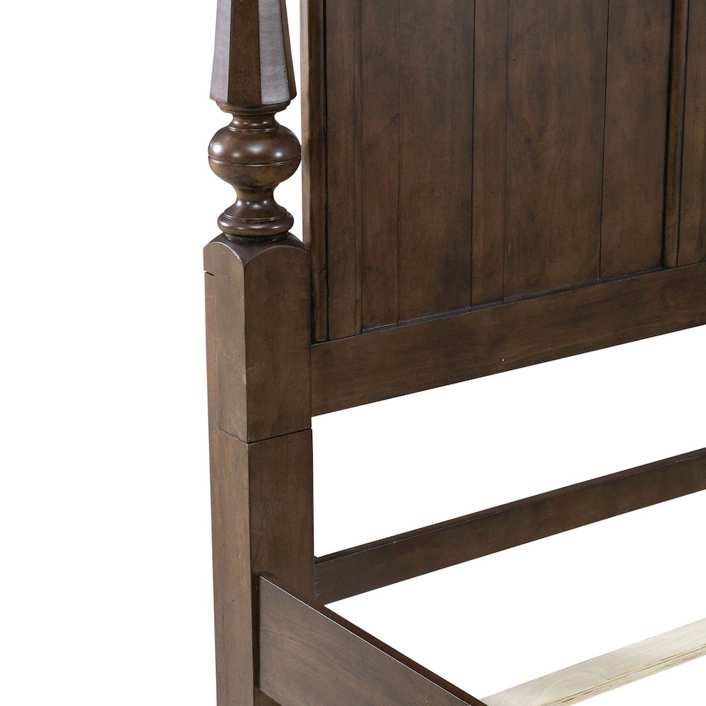Arden Road King Poster Bed Frame - Satin Cherry. Picture 6