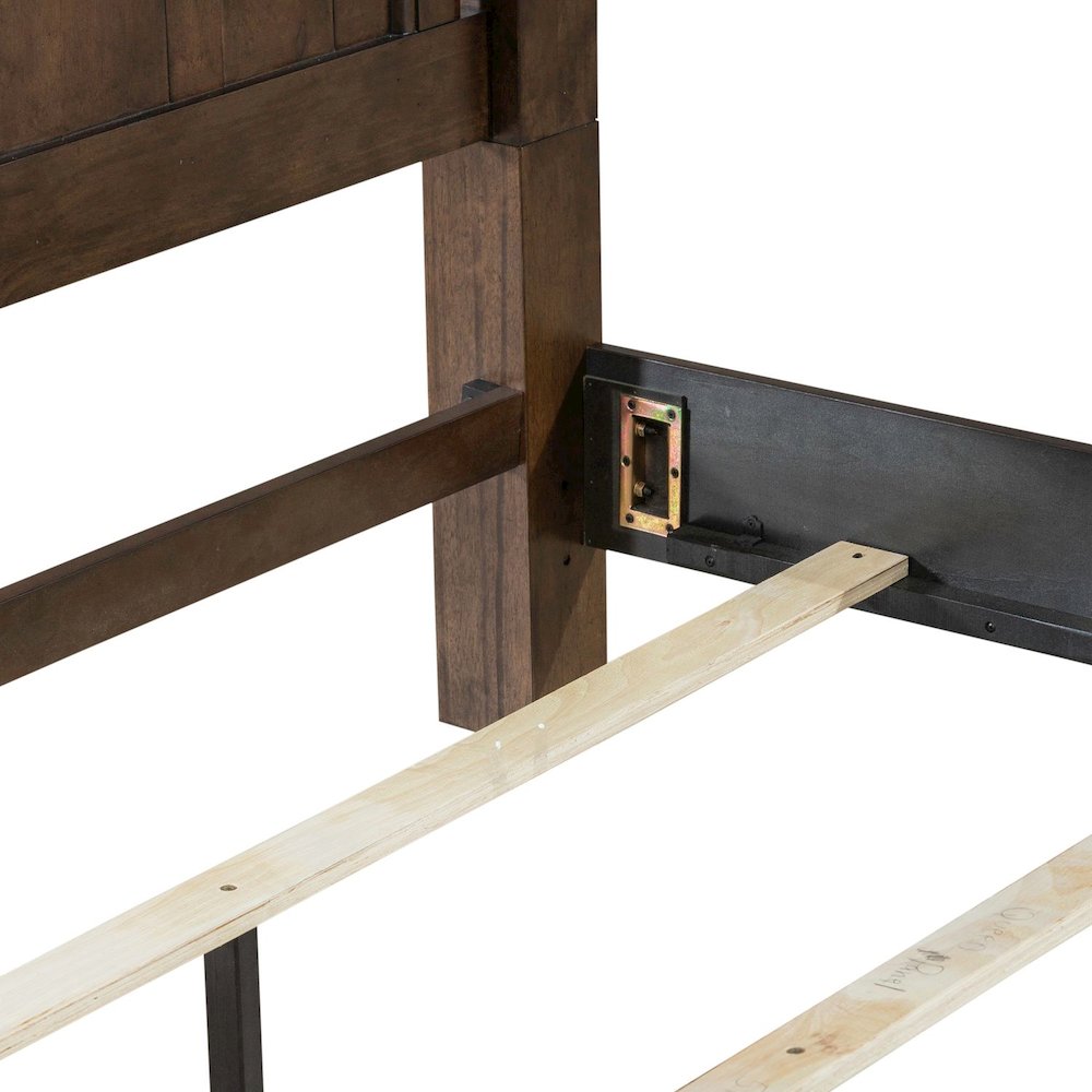 Arden Road King Poster Bed Frame - Satin Cherry. Picture 7