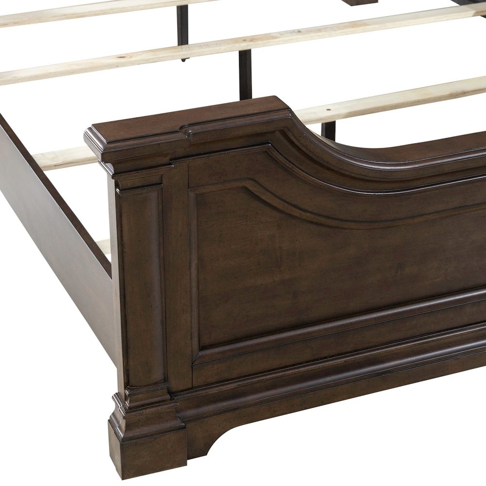 Arden Road King Poster Bed Frame - Satin Cherry. Picture 8