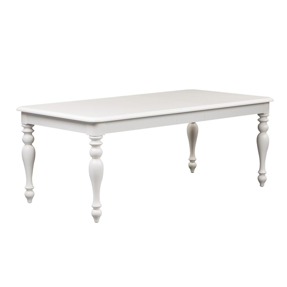 Summer House Rectangular Leg Table in Oyster White. Picture 2