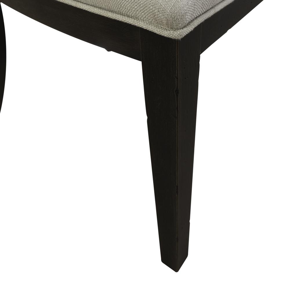 Uph Tufted Back Side Chair - Black - Set of 2 Traditional Multi. Picture 9