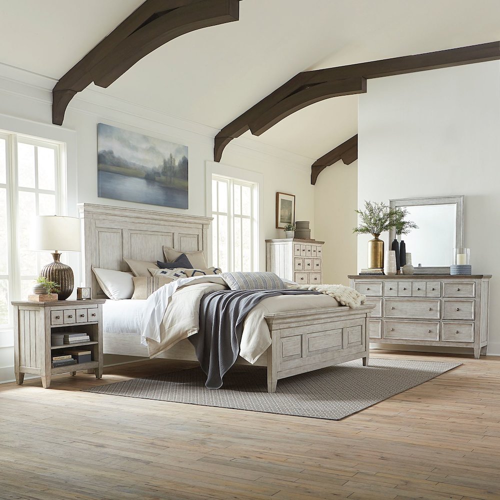 Heartland King Panel Bed, Dresser & Mirror, Chest. Picture 8
