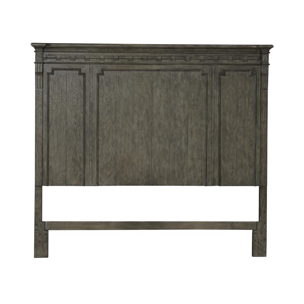 King Panel Headboard Traditional, Brown in Dusty Taupe Finish. Picture 2